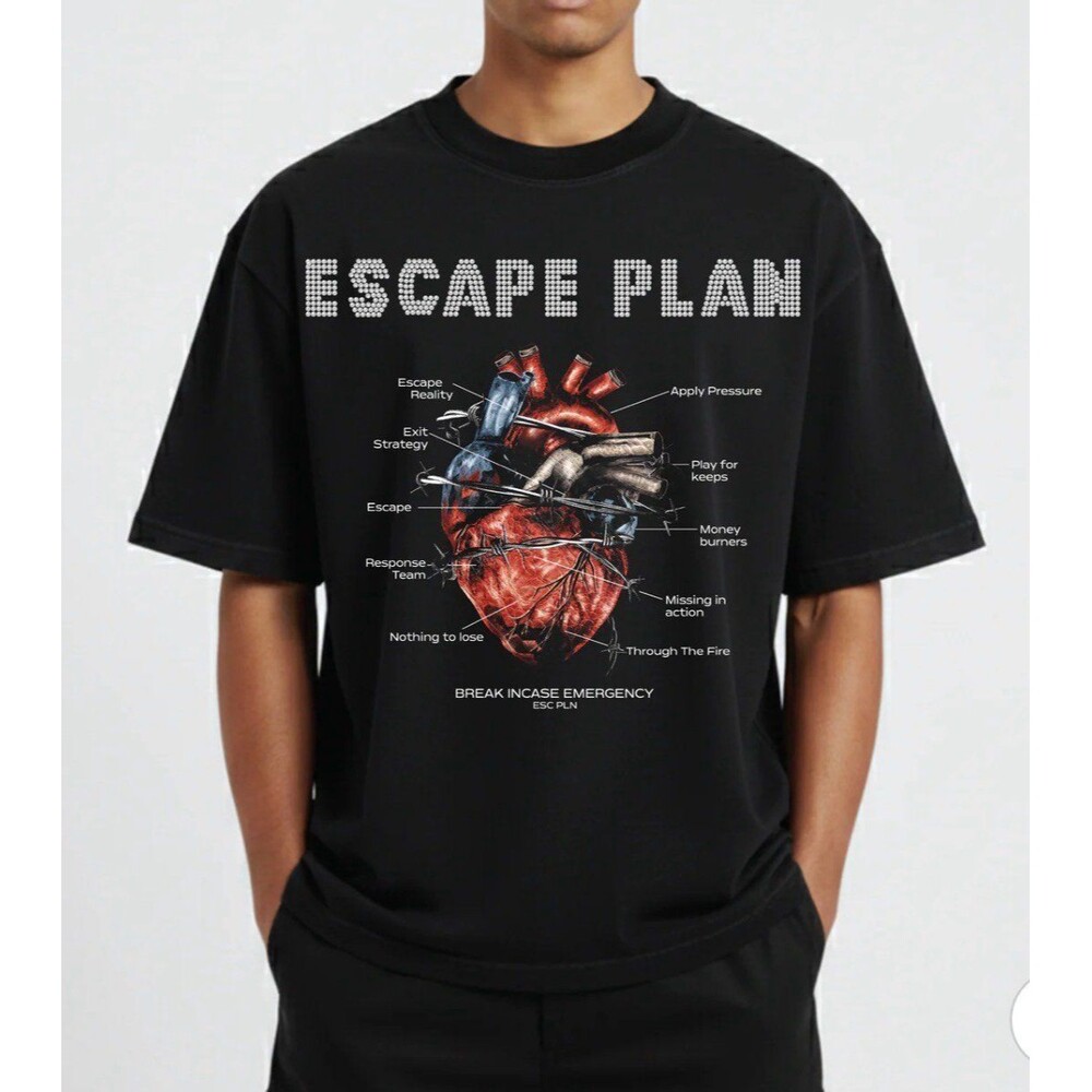 ESCAPE PLAN “Emergency Tee” — SOLD OUT / $160 Retail Medium M Survival Miami